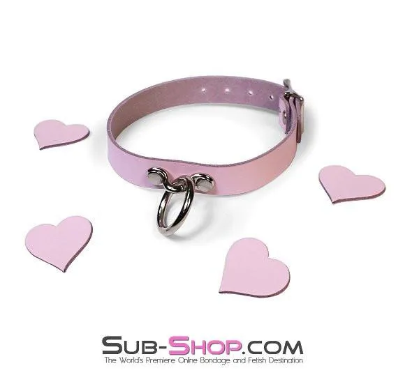 0982A      Princess Pink Leather Spellbound Collar