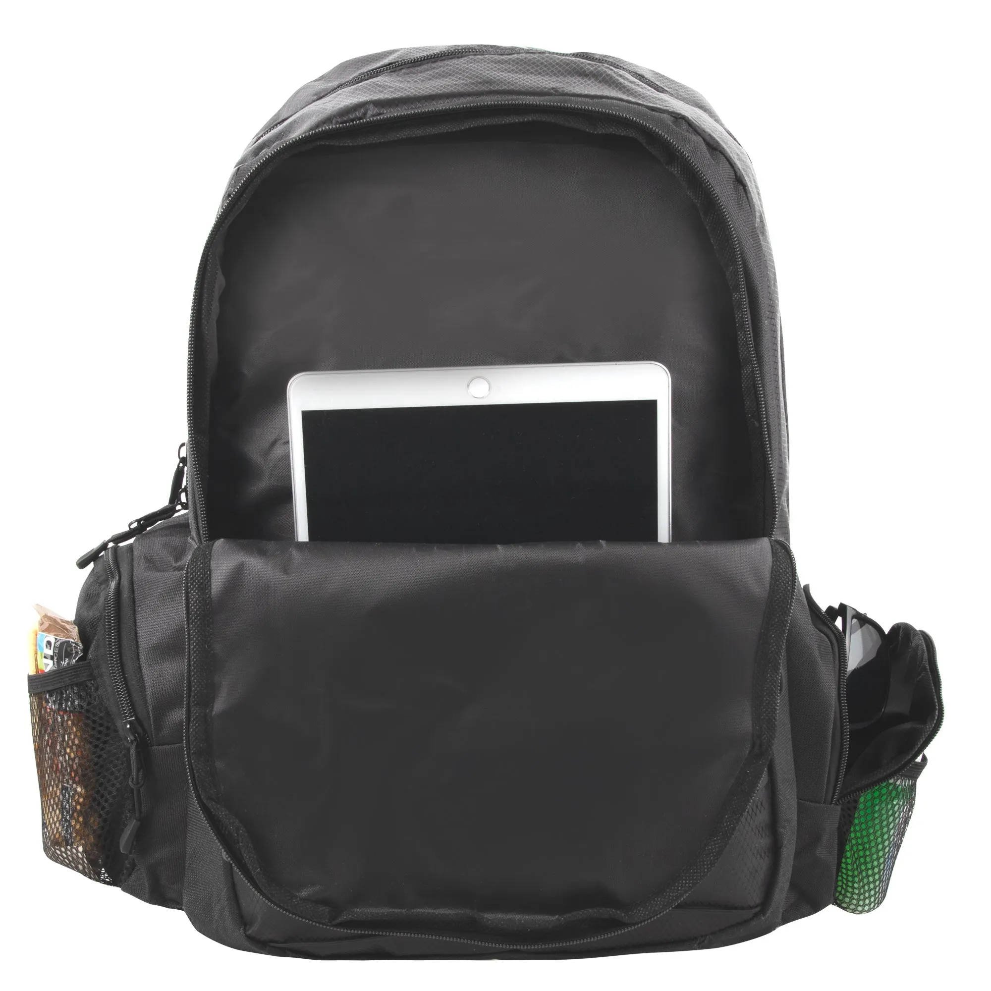 19-inch Bungee Backpack w Laptop Sleeve - Black