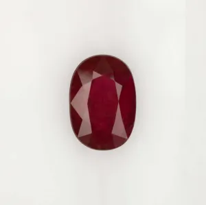 2.07ct RICH RED NATURAL RUBY LOOSE GEMSTONE OVAL SHAPE CUT EARTH MINED 2 CARAT