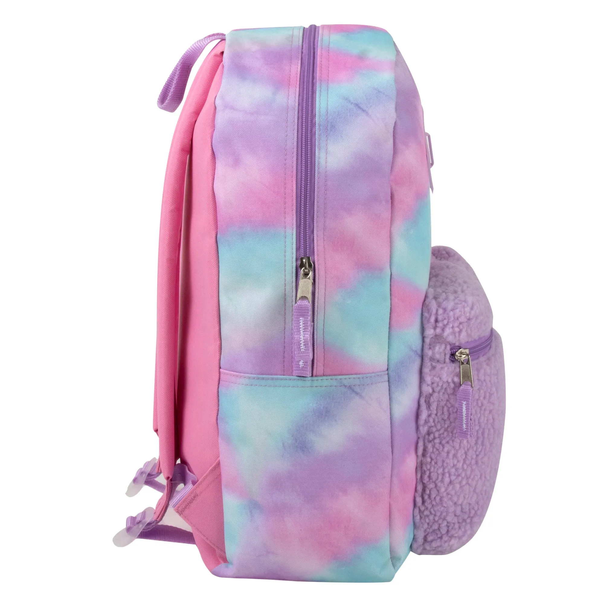 3-in-1 Purple Cloud Themed 17-Inch Backpack Set with Lunch Bag & Pencil Case