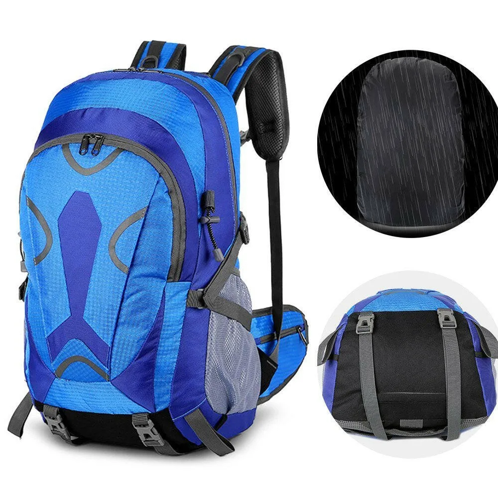 36-55L Large Capacity Storage Backpack Waterproof Shoulders Bag with Rain Cover for Outdoor Camping Hiking Climbing