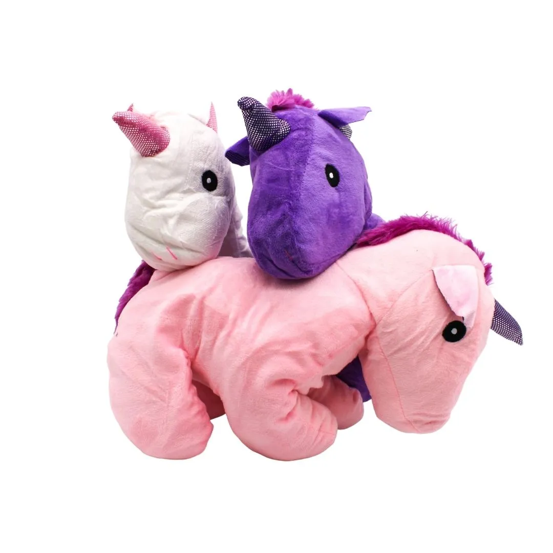 8" Plush Unicorn with Mane, 3C (Dozen)