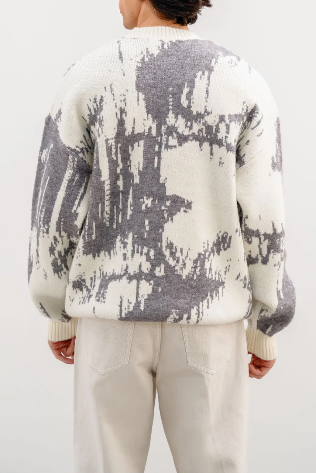 ABSTRACT PRINTED SWEATER