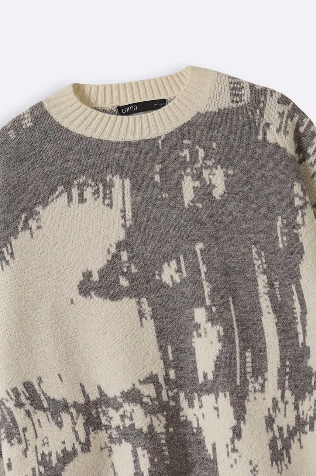 ABSTRACT PRINTED SWEATER