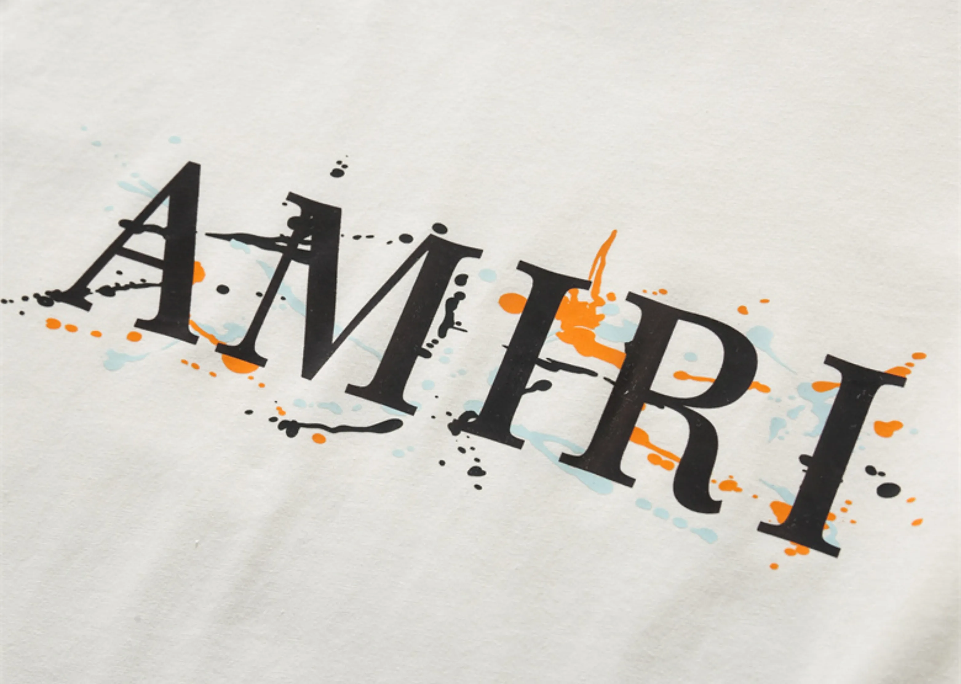 Amiri - Printed Abstract Logo White T-Shirt