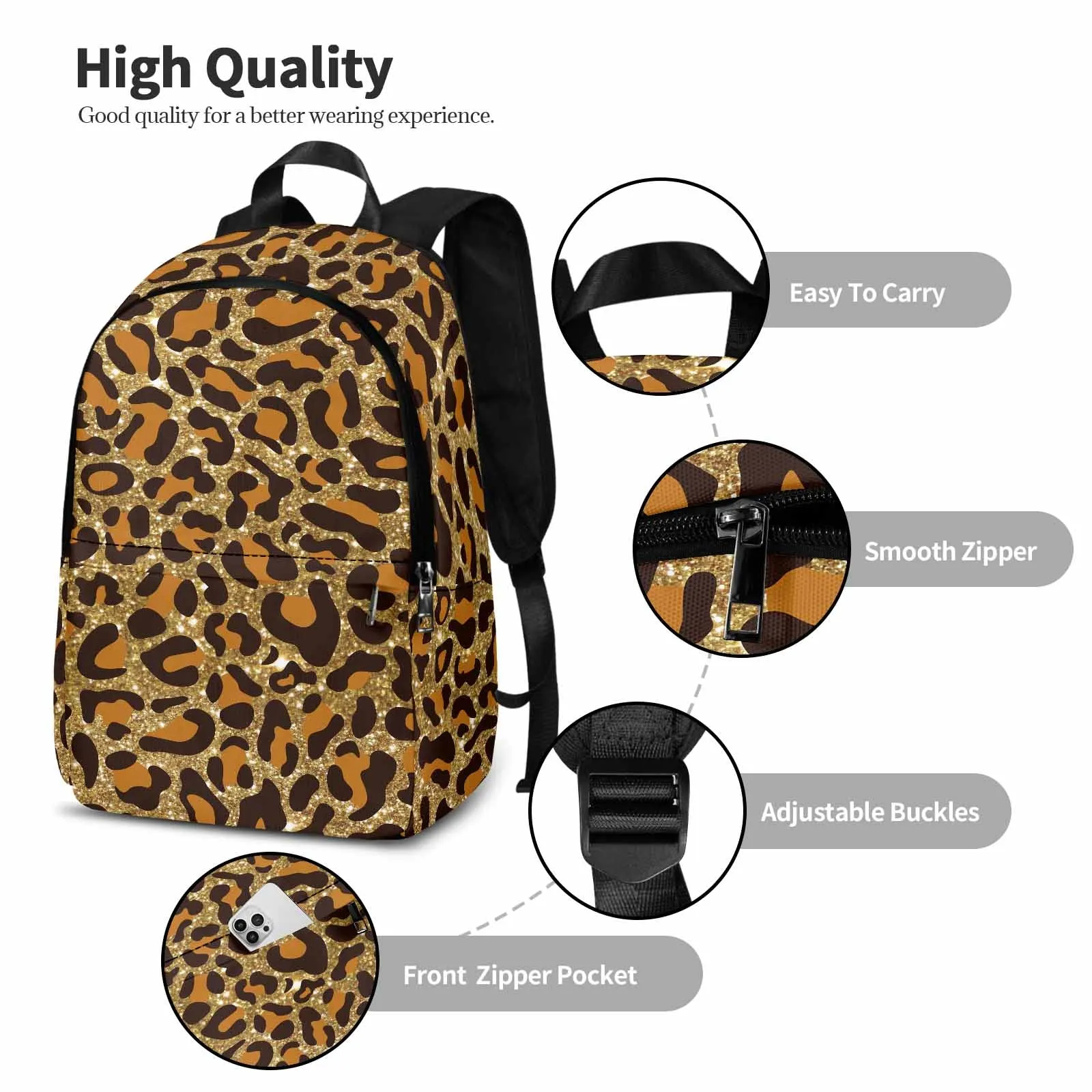 Animal print 5 Adult Casual Backpack