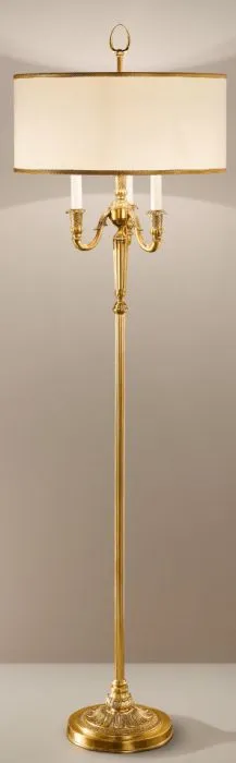 Antique French Gold Finish Floor Lamp