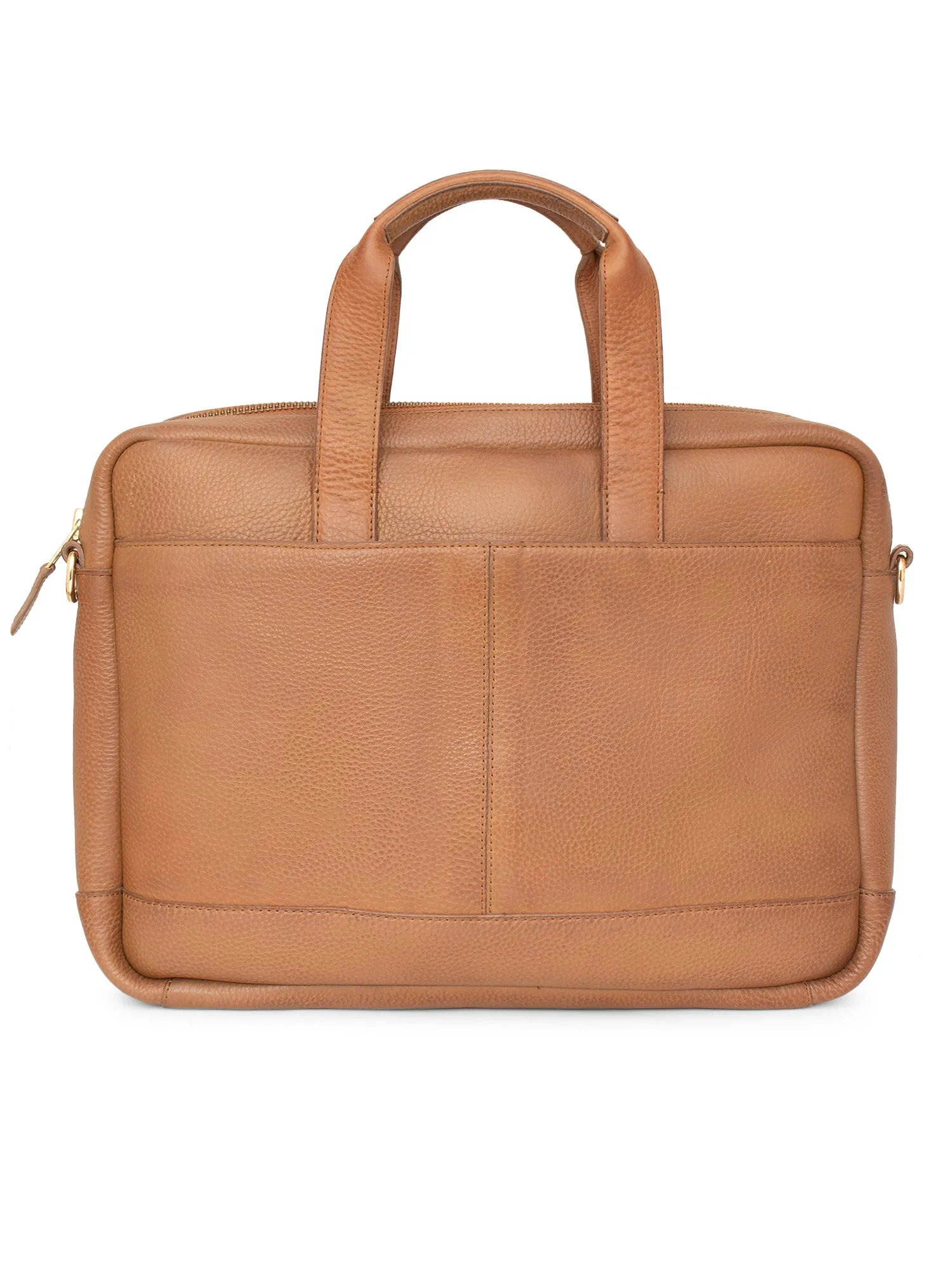 Argent Leather Portfolio Laptop Bag