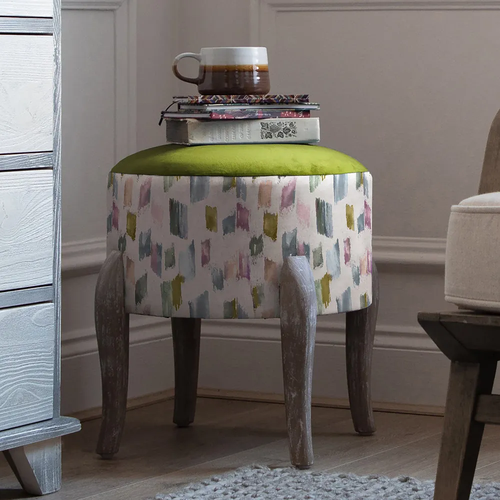 Arwen Printed Finn Footstool Meadow