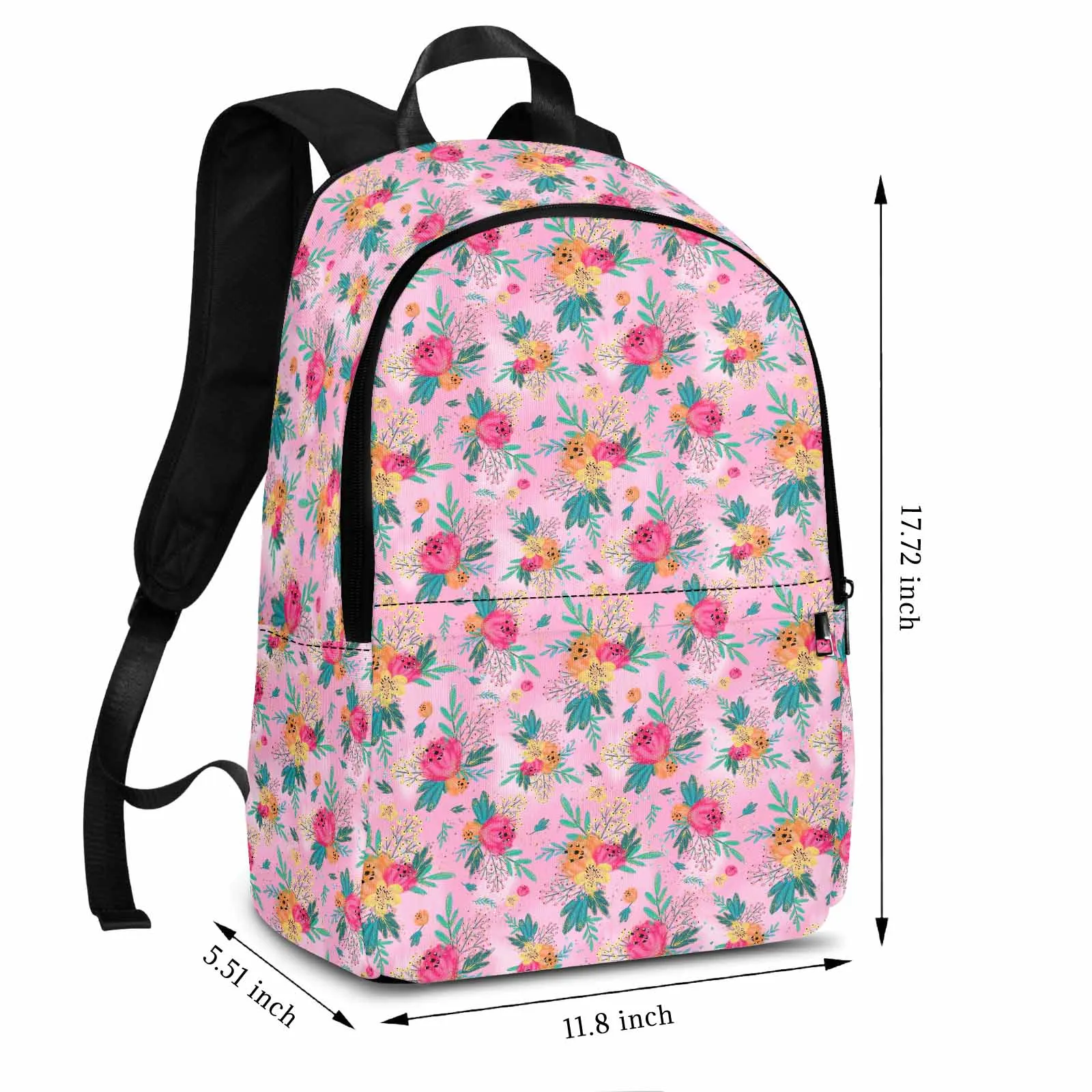 Australian Floral Pink Adult Casual Backpack