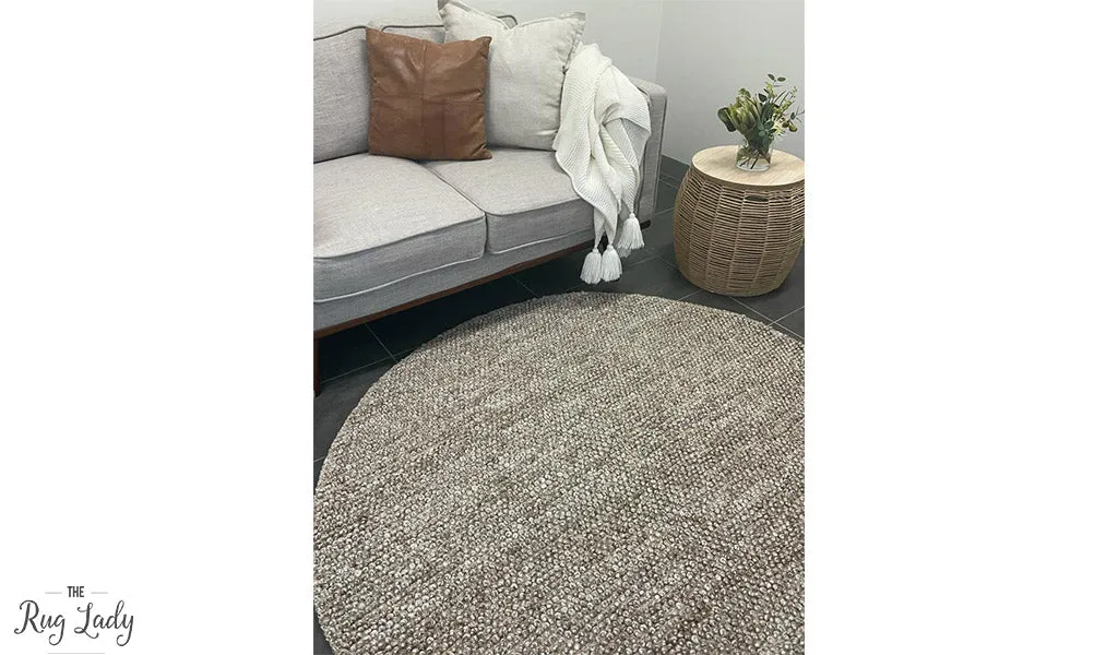 Avani Taupe Beige Loop Rug