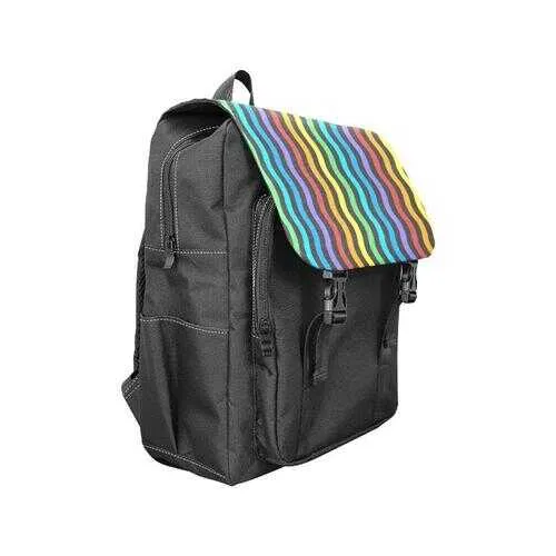 Backpacks, Vertical Rainbow Stripes Style Backpack Bag