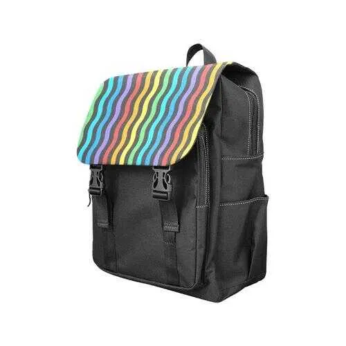 Backpacks, Vertical Rainbow Stripes Style Backpack Bag