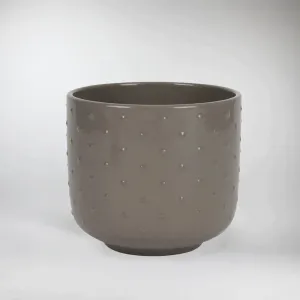 Baku gray ceramic pot