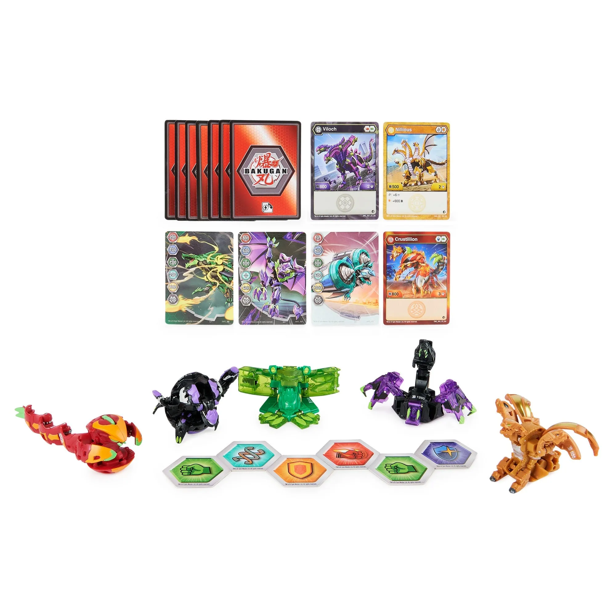 Bakugan Geogan Rising Brawler Pack Series 3 Arachnia/Amphrog