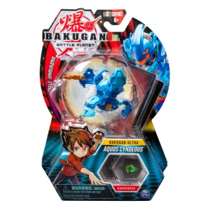 Bakugan Ultra, Aquos Cyndeous, 3-inch Collectible Action Figure and Trading Card, for Ages 6 and Up