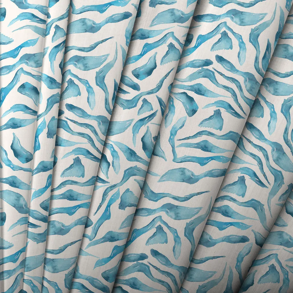 Balaya Printed Cotton Fabric (By The Metre) Glacier