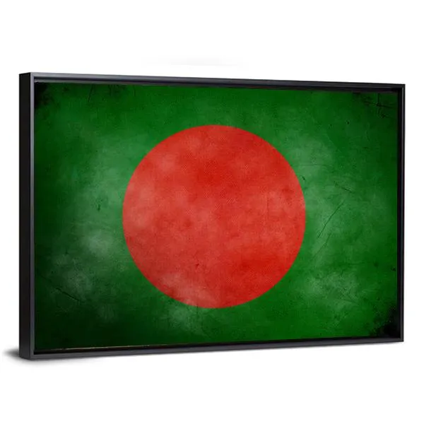 Bangladesh Flag Canvas Wall Art