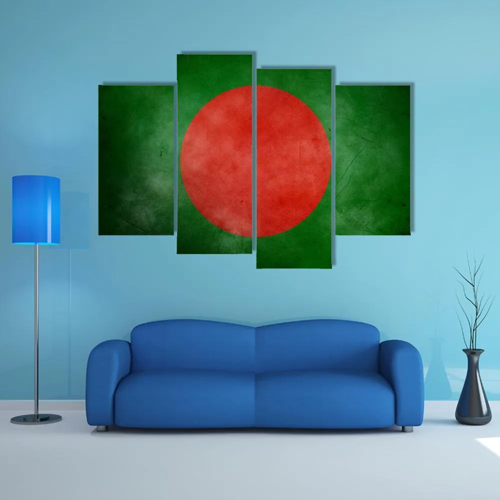 Bangladesh Flag Canvas Wall Art