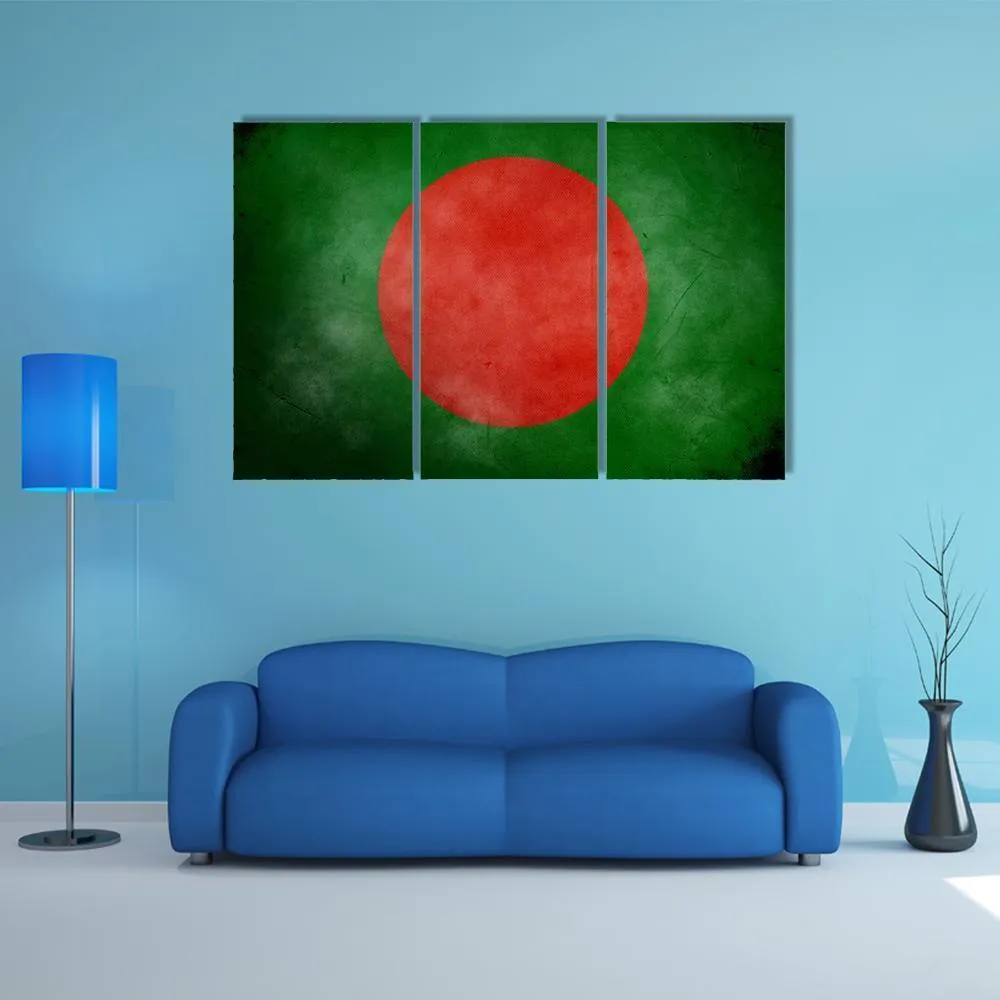 Bangladesh Flag Canvas Wall Art