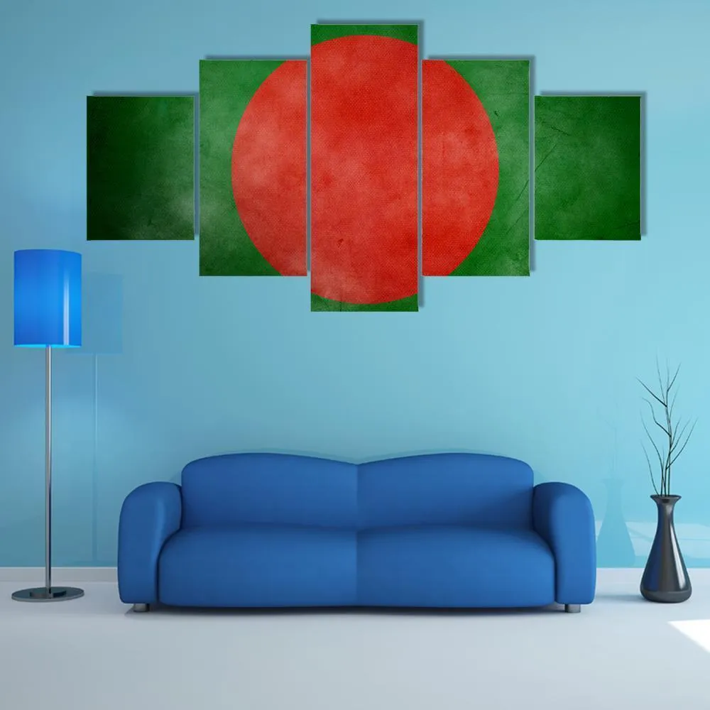 Bangladesh Flag Canvas Wall Art