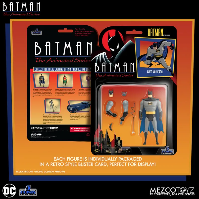 Batman: The Animated Series 5 Points Action Figures (Set of 4) - Mezco