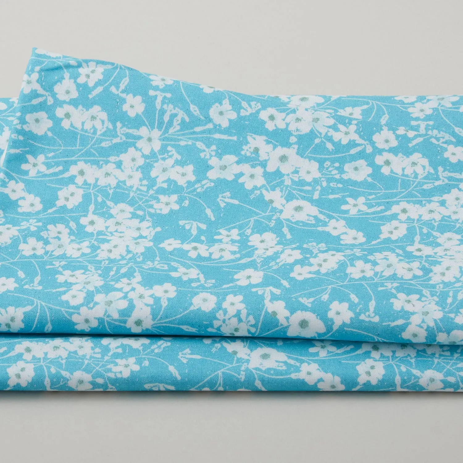 Beatrice Favorites - Flower Bunches Turquoise 2 Yard Cut