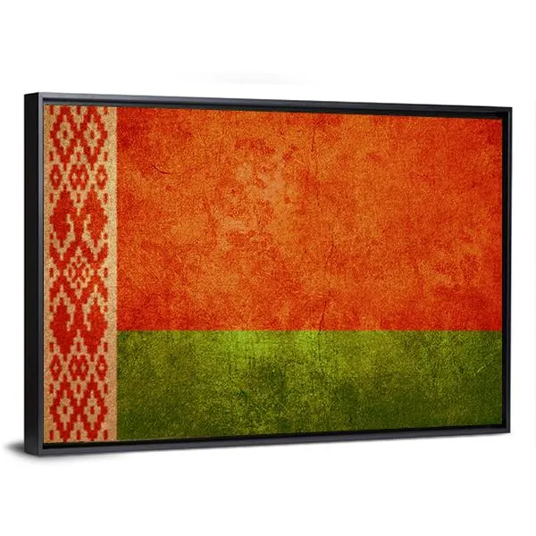 Belarus Flag Canvas Wall Art