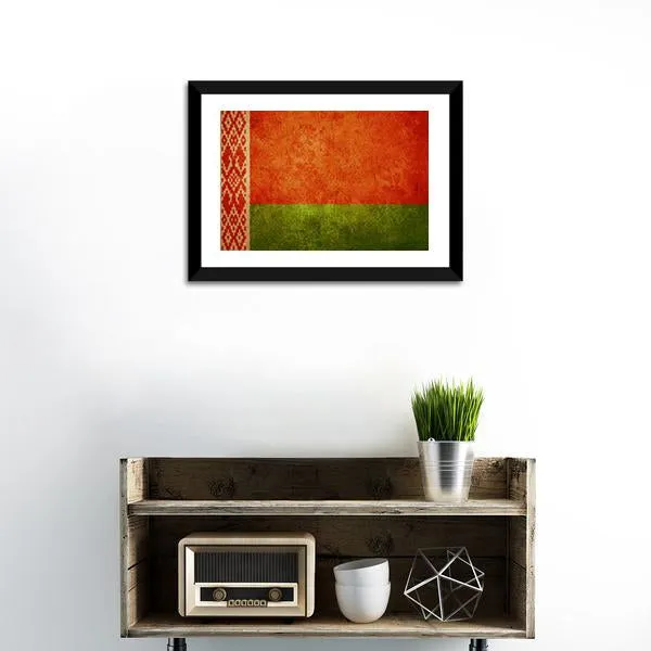 Belarus Flag Canvas Wall Art