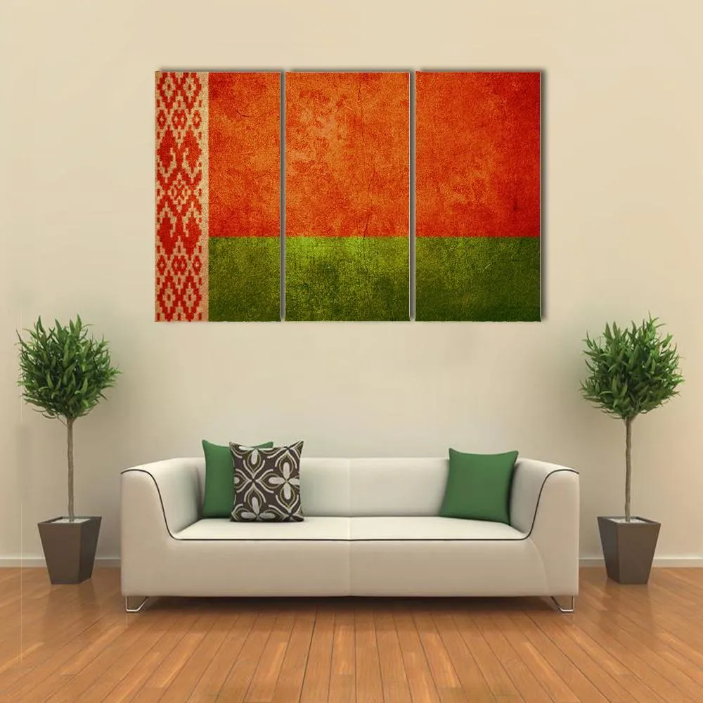 Belarus Flag Canvas Wall Art