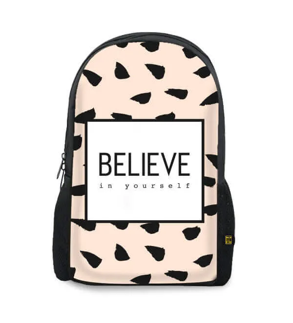 Believe Printed Backpacks