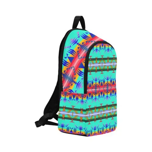 Between the Mountains Spring Fabric Backpack for Adult