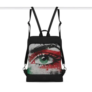 Black Laptop Backpack Palestine eyes