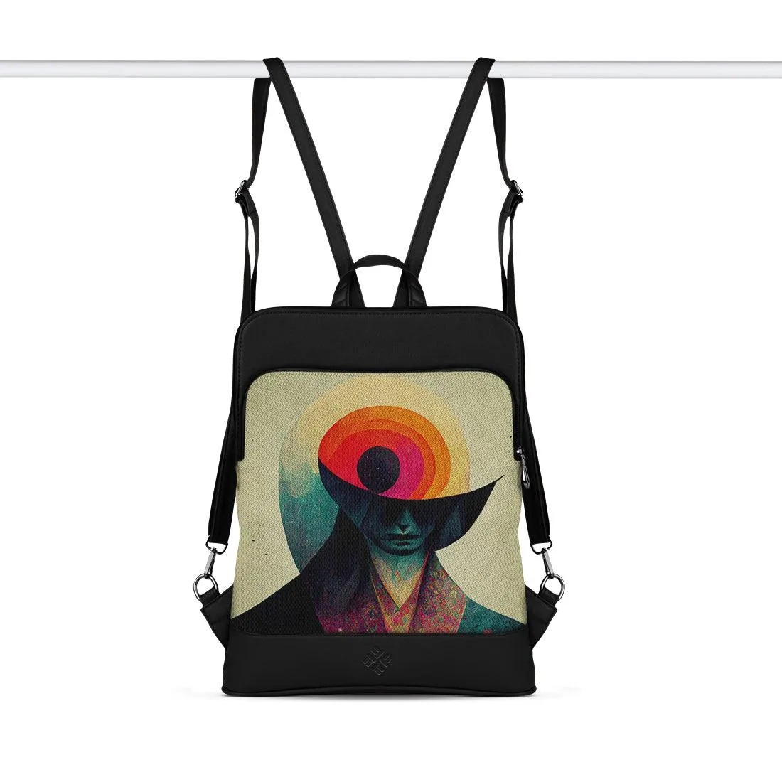 Black Laptop Backpack psychedelic