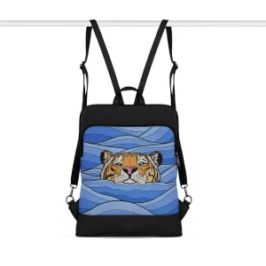 Black Laptop Backpack Sea Tiger