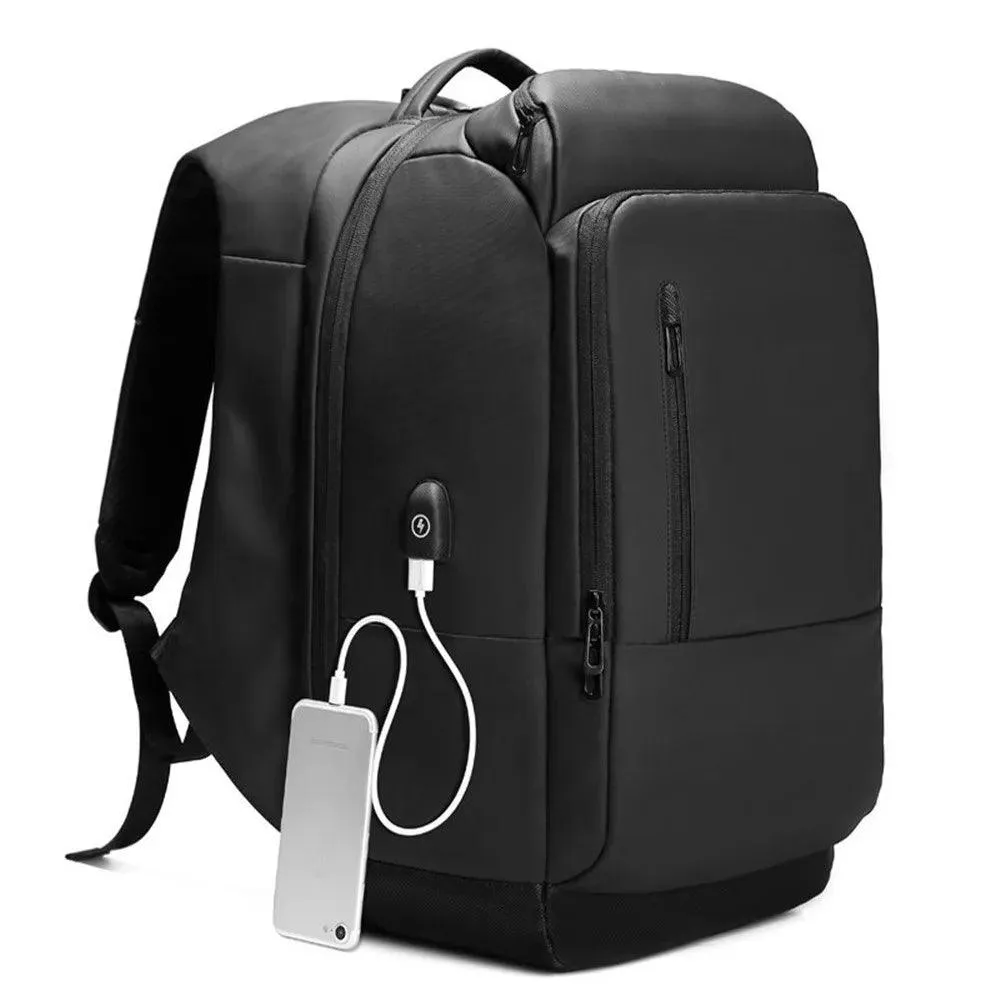 Black Laptop Cool Backpack For Men MCBO43 Waterproof Functional Backpacks