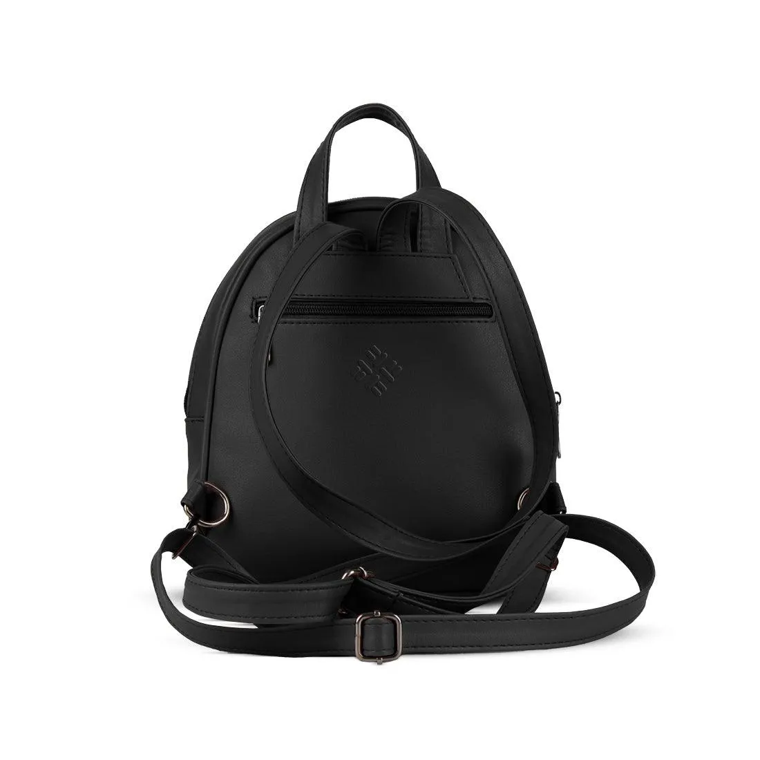 Black O Mini Backpacks Blue circle