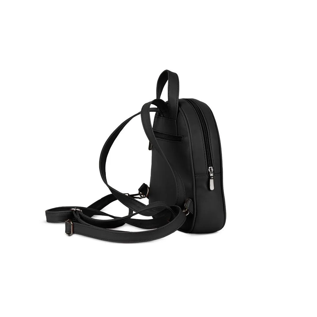 Black O Mini Backpacks Blue circle