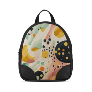 Black O Mini Backpacks Dots