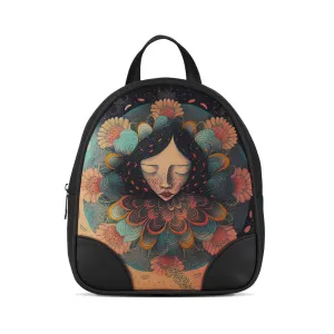 Black O Mini Backpacks Mandala