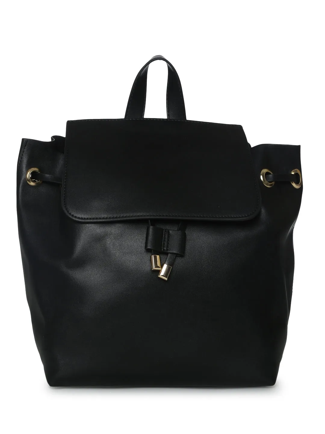 Black PU Backpack