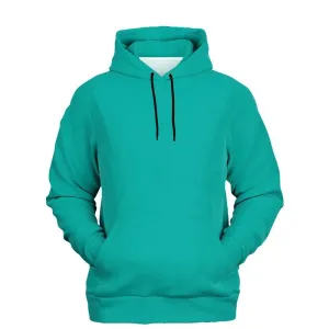 Blue Green Hoodie | Unisex | with PLUS sizes | Bright Pure Blue Cool Green | C100M0Y50K0