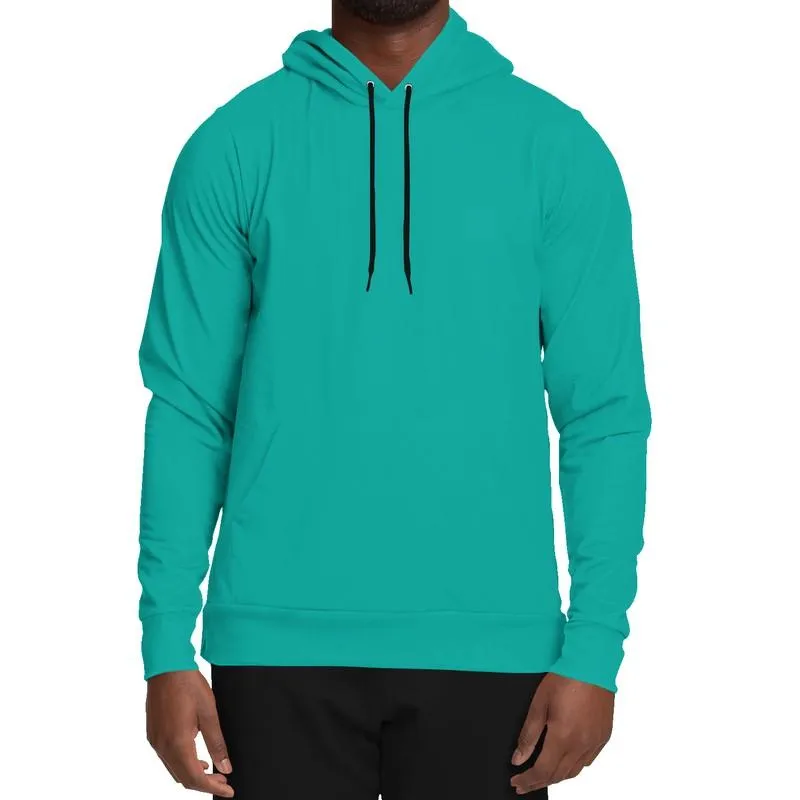 Blue Green Hoodie | Unisex | with PLUS sizes | Bright Pure Blue Cool Green | C100M0Y50K0