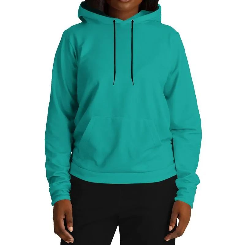 Blue Green Hoodie | Unisex | with PLUS sizes | Bright Pure Blue Cool Green | C100M0Y50K0