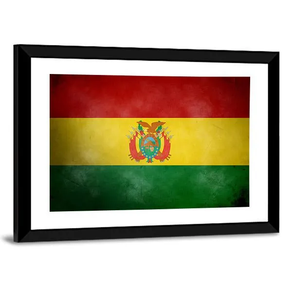 Bolivia Flag Canvas Wall Art