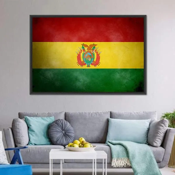 Bolivia Flag Canvas Wall Art