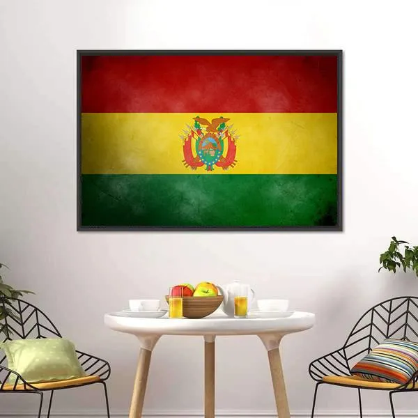 Bolivia Flag Canvas Wall Art