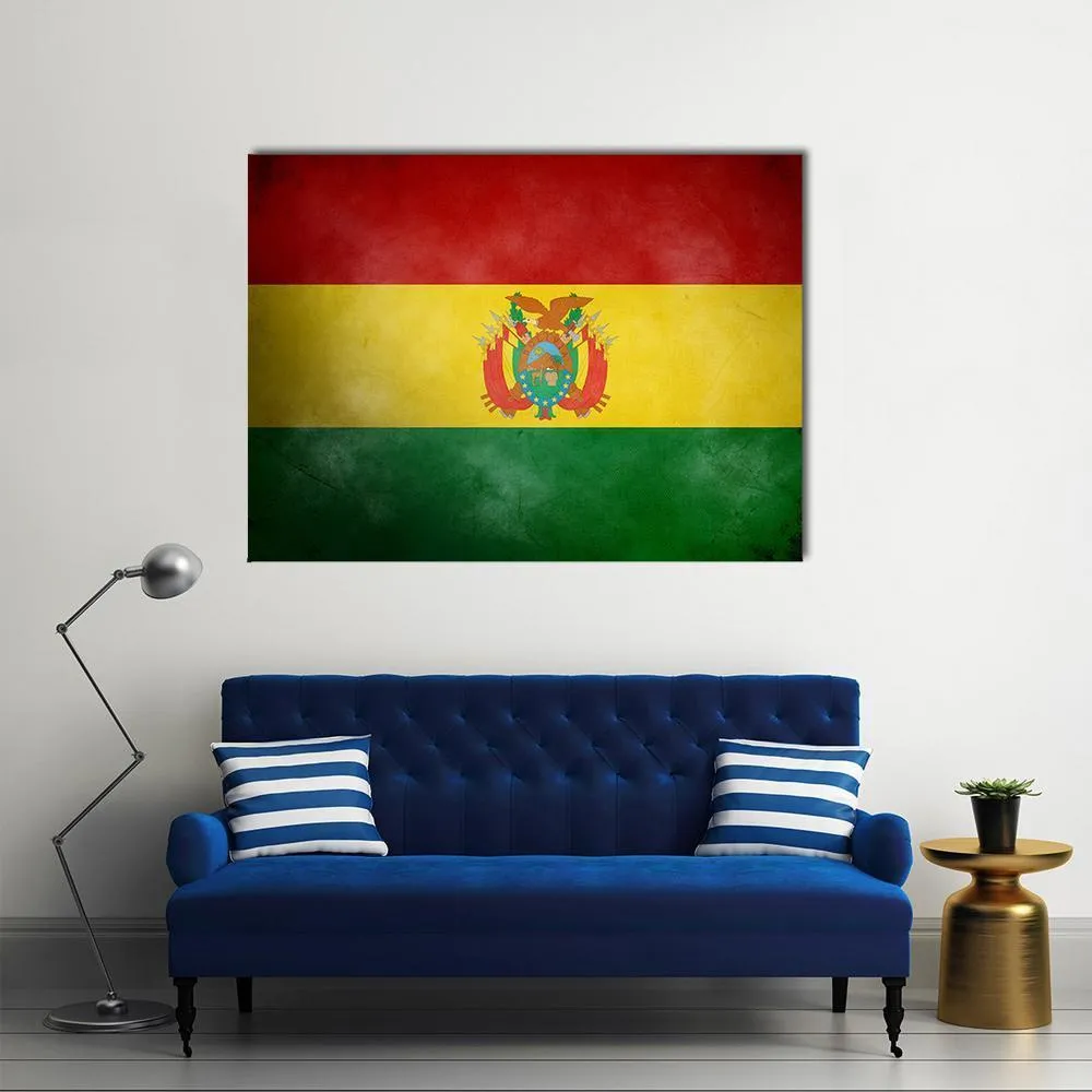 Bolivia Flag Canvas Wall Art