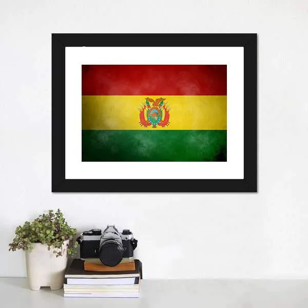 Bolivia Flag Canvas Wall Art