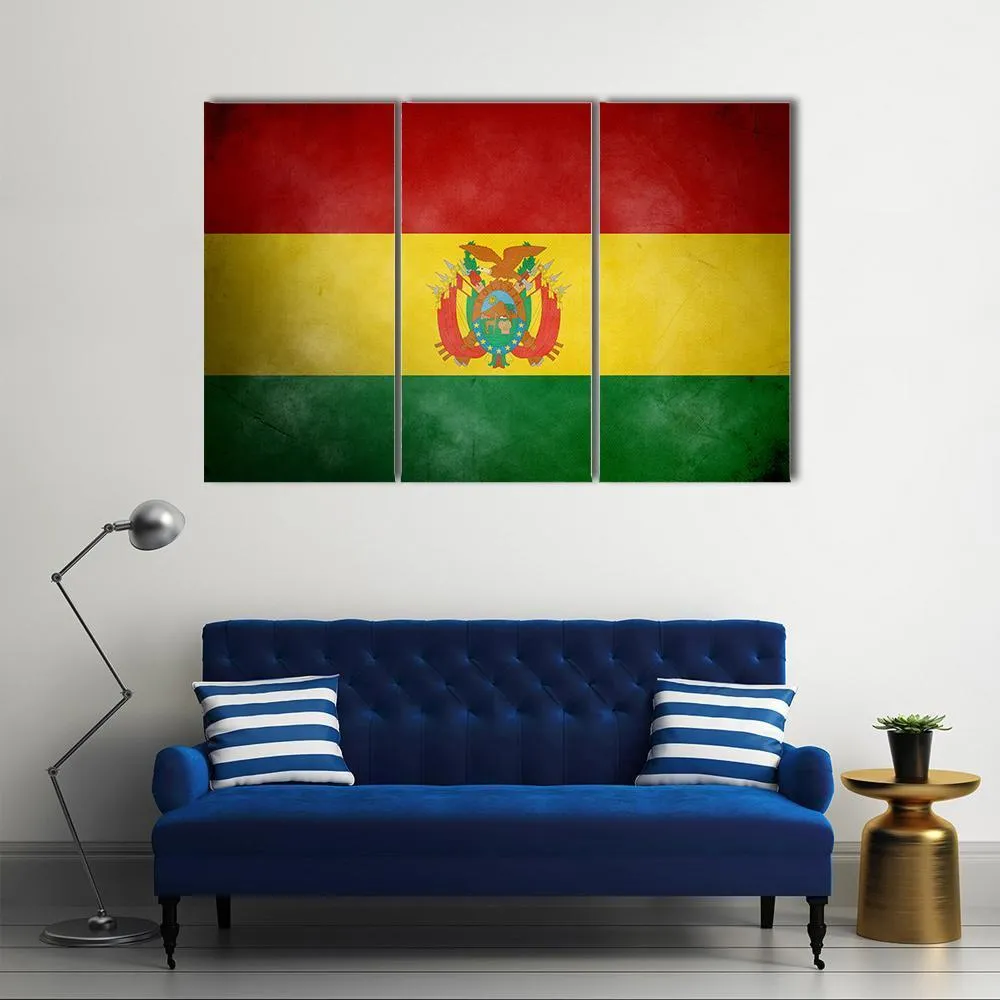 Bolivia Flag Canvas Wall Art